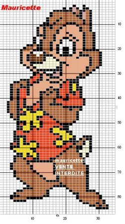 Вышивка крестиком мультяшки