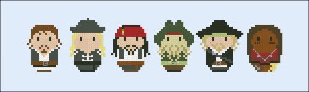 Рисунки по клеточкам пираты Карибского моря