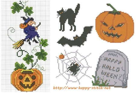 Вышивка Хэллоуин