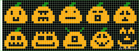 Схемы фенечек на Хэллоуин