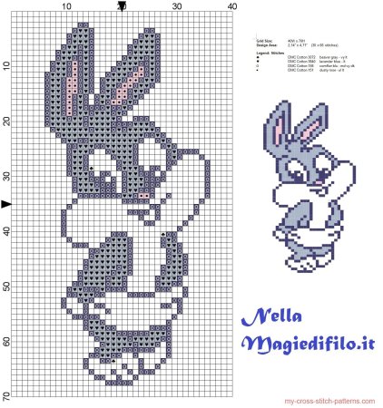 Багз Банни крестиком