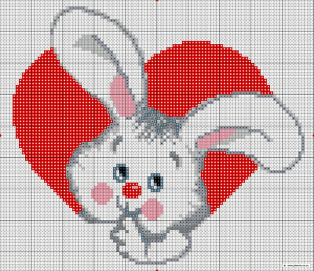 Зайчик для вышивания