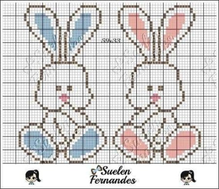 Рисование по клеточкам мишка