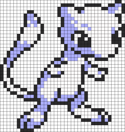 Покемоны Мью пиксельный