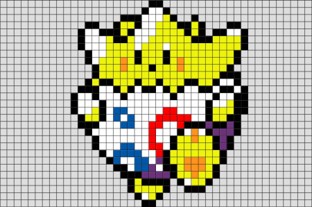 Пиксельный покемон Джолтеон