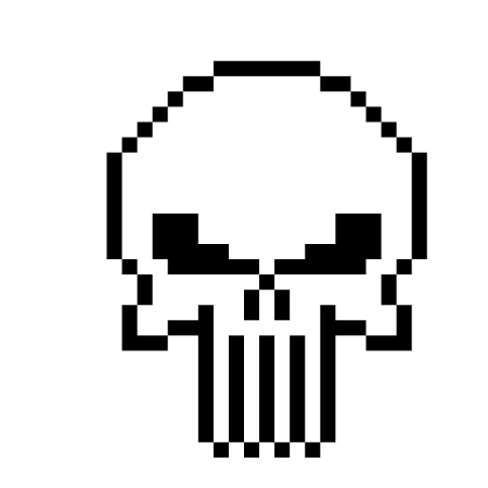 Рисунки по клеточкам страшные