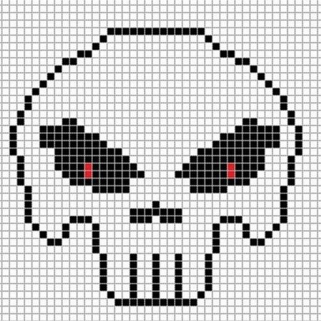 Череп схема для вязания