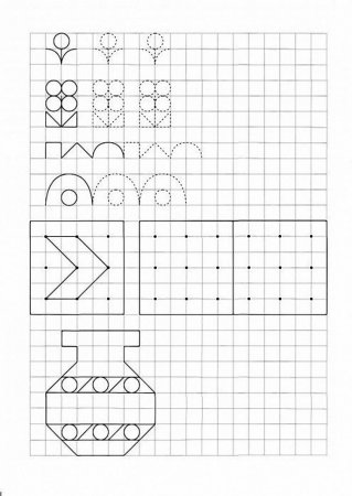 Повторить рисунок по клеткам