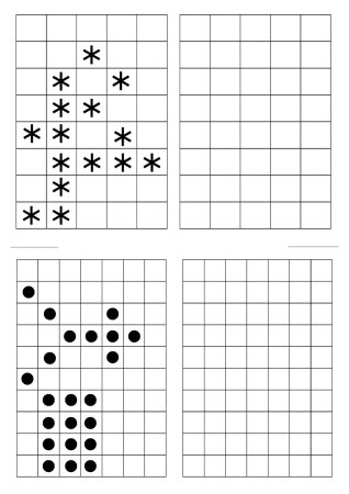 Задания по клеткам для дошкольников