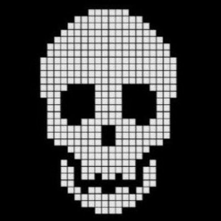 Схемы фенечек из бисера череп