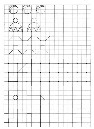 Рисование по клеткам задание
