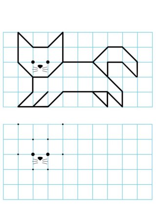Задания по клеткам для дошкольников