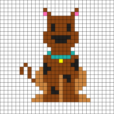 Скуби Ду по клеточкам