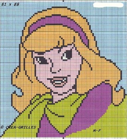 Скуби Ду по клеточкам