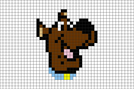 Скуби Ду по клеточкам