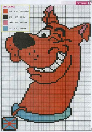 Скуби Ду вышивка крестом схемы