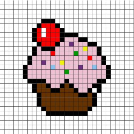 Кекс по клеточкам маленький