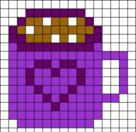 Рисование по клеточкам сладости