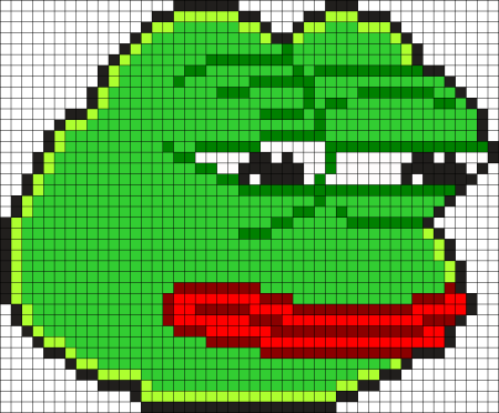 Лягушонок Пепе вышивка