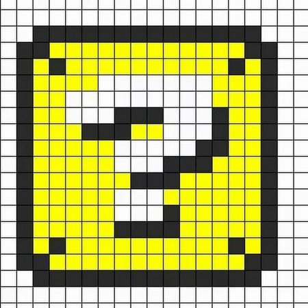 Блок пиксель арт