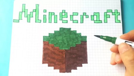 Рисунки по клеточкам майнкрафт