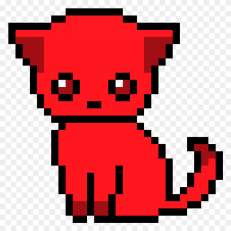Кот пиксель