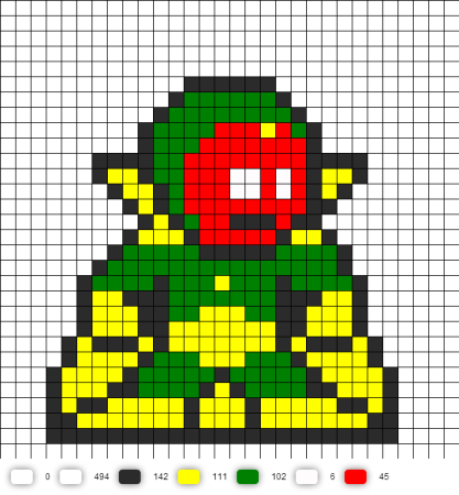 Perler Beads Green Goblin