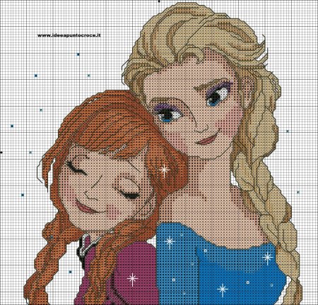 Схема вышивки Эльза