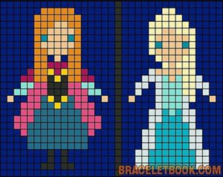 Вышивка крестом Холодное сердце схема