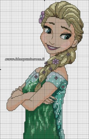 Вышивка крестом Эльза Анна