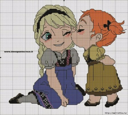 Вышивка крестиком Холодное сердце