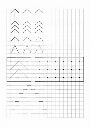 Рисование по клеточкам для детей