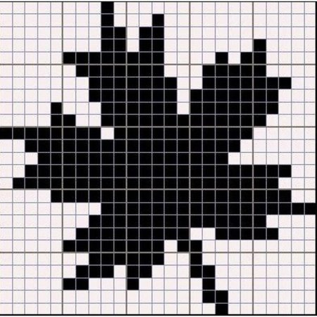 Жаккард кленовый лист