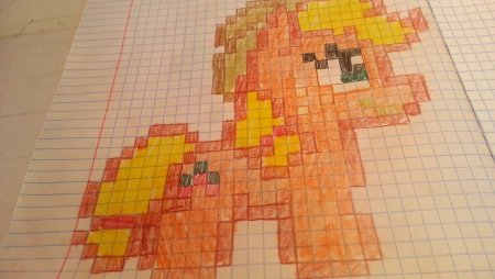 Картинки в клеточку пони