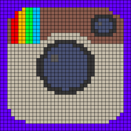 Косметика по клеточкам в тетради