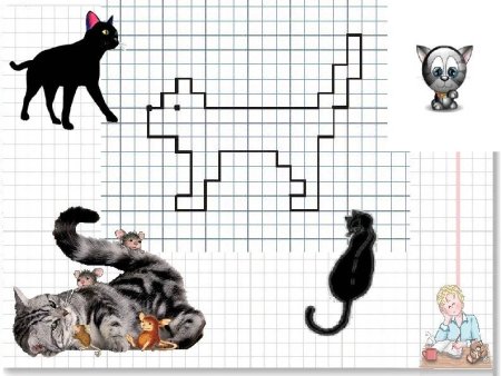 Графическиймдиктант кот