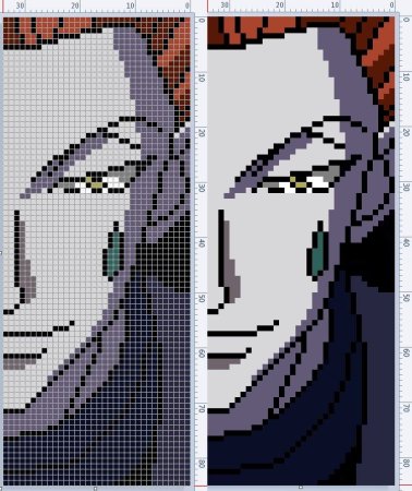 Вышивка крестом аниме Хисока