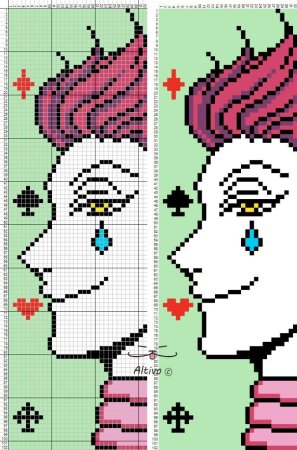 Вышивка крестом аниме Хисока
