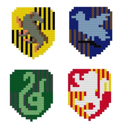 Вышивка крестом факультеты Гарри Поттера