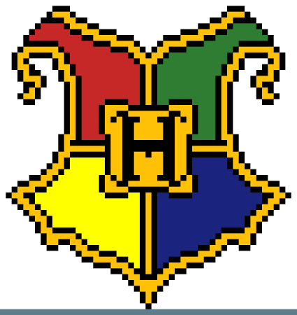 Вышивка Гарри Поттер герб Хогвартса