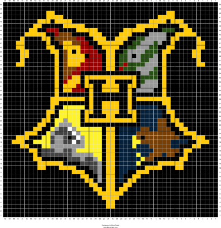 Вышивка крестом факультеты Гарри Поттера