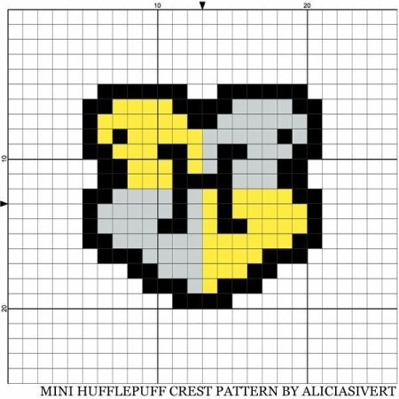 Рисунки в клеточку Гарри Поттер