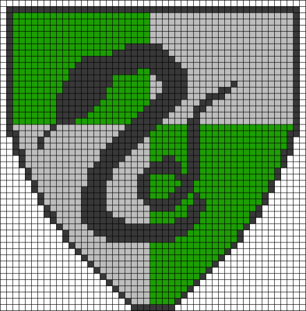 Вышивки крестом Гарри Поттер Слизерин