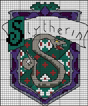 Вышивка Гарри Поттер Слизерин