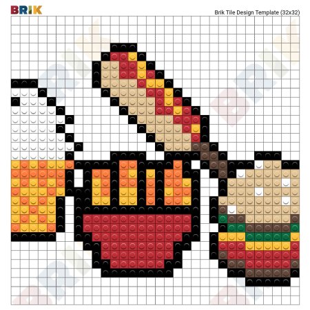 Рисование по клеточкам макдональдс