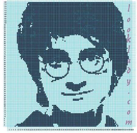 Гарри Поттер крестиком схема