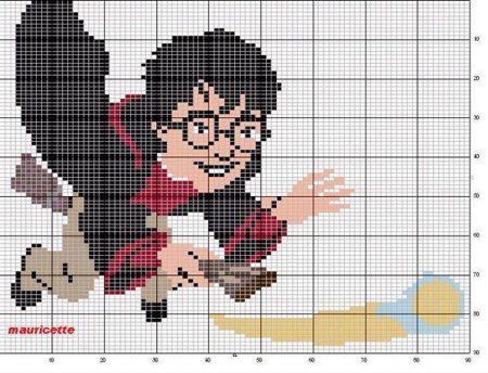 Вышивка крестиком Гарри Поттер схемы