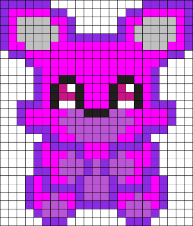 Рисование по клеточкам ФНАФ В тетради