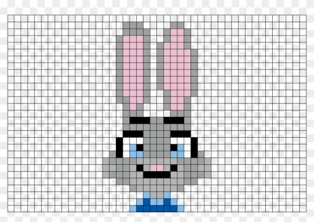 Рисунки по клеточкам кролик