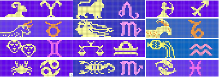 Схемы фенечек прямым плетением